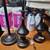 Pair of Black Table Lamps and Matching Floor Lamp w/ New Shade 1 thumbnail