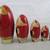 Kurt S. Adler 5 Piece Santa Claus Wooden Nesting Dolls 5 5/8" Tall 6 thumbnail
