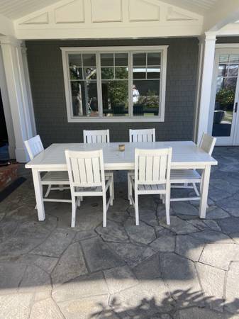 Restoration hardware aluminum patio set with cushions 1