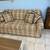 Plaid Sleeper Sofa with 4 Pillows 1 thumbnail