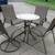 OUTDOOR TABLE WITH STONE TOP, AND 4 CHAIRS - 2 SWIVEL 6 thumbnail