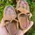 Antique Vintage Old Genuine Leather Woven Child Baby Kids Shoes 6 thumbnail