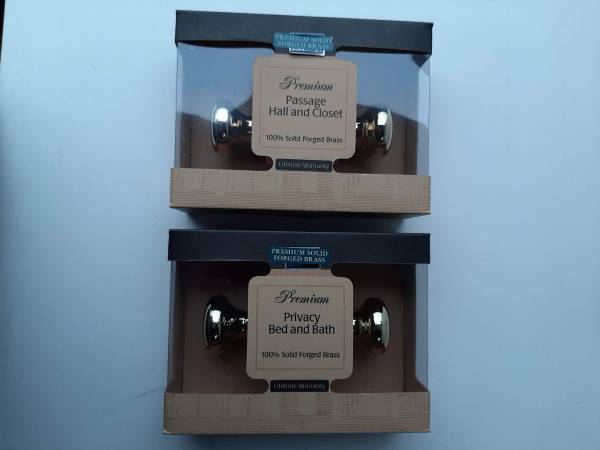 Solid brass premium passage & bath interior locksets 1
