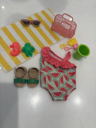 Our Generation Swimsuit and Beach Toys set for American Girl Dolls 1