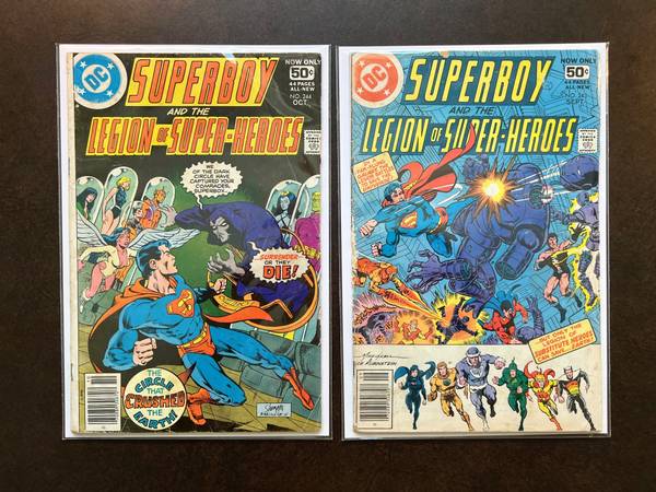 2 Superboy and the Legion of Super-Heroes DC Comics. #243 & #244 1