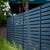 METAL Horizontal Slat FENCE PANEL Black 19 thumbnail