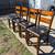Very Nice Sturdy Solid Wood Pub Table W/4 24” Padded Stools 5 thumbnail