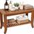 24" Solid Teak Shower Bench with Storage Shelf Water-Resistant 1 thumbnail