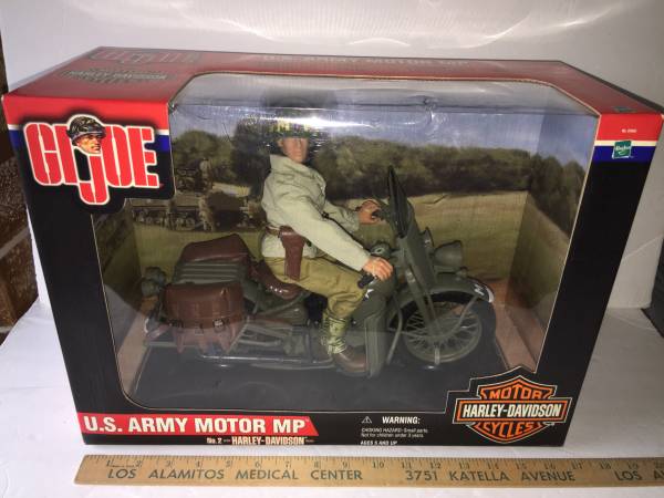 2000 GI JOE WLA 45 HARLEY DAVIDSON MOTORCYCLE US ARMY Motor MP No