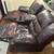 Burgundy Reclining sofa and loveseat 8 thumbnail