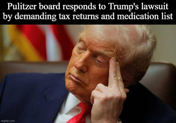 Pulitzer board responds to Trump's lawsuit by demanding tax returns... 1