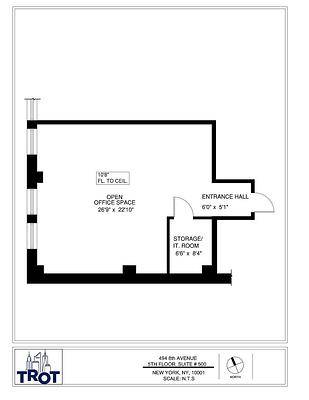 $3,600 / 1100ft2 - Suite 500 - Garment District - No fees or Security Deposits- Flex-term (Midtown)63854481565313122
