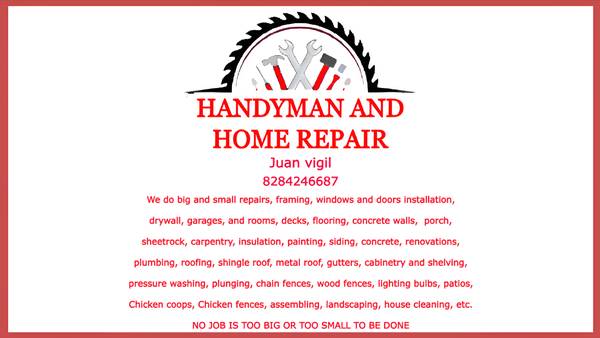 Painting and handyman Services big or small repairs and remodelings 1