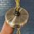 Pair of Vintage Turquoise Bubble Glass & Gilt-Metal Pendant Lantern Li 9 thumbnail
