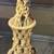 Vintage Macrame Table Plant Hanger Retro Boho Decor w/ Wood Table 2 thumbnail