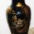 ELEGANT ASIAN FLOOR VASE - LARGE W/ Rich Black Lacquer/ Gold Embossed 7 thumbnail