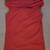 MAX MARA Orange Red Cotton Spandex Top twist front drape neck - Sz S 4 thumbnail