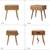 HIGH END SOLID WOOD MID CENTURY NIGHT STAND - ALLNEW 6 thumbnail