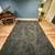Crate & Barrel Dark Gray Shag Rug - 9x12 2 thumbnail