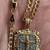 24 inch solid 10k yellow Gold necklace + 10k Gold diamonds Jesus cross pendant 2 thumbnail