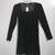 A.Z.U.R. Apparel NOS Black Velvet Dress W/Tag. Petit Size Long Sleeve 4 thumbnail