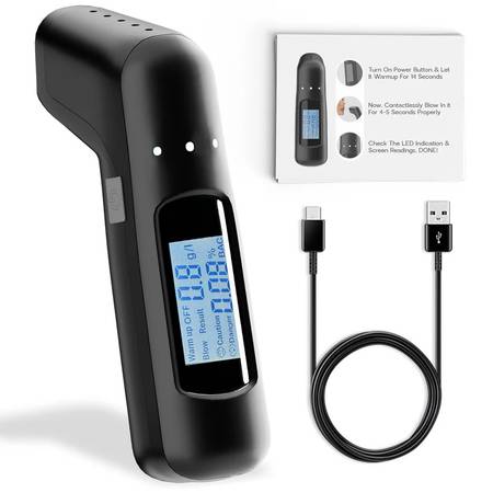 NewDru Digital Alcohol Tester Machine – Compact BAC Tester 1