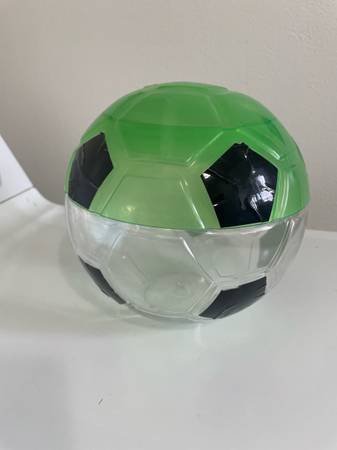 Plastic Soccer Container Collectible Rare Find 1