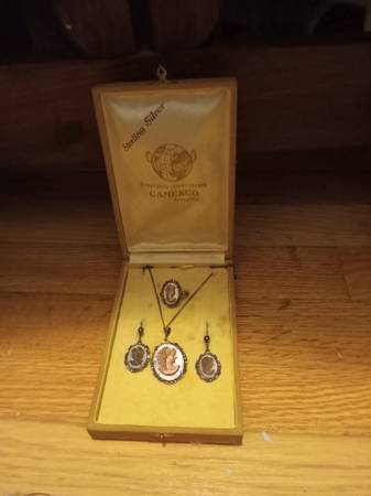 Sterling Silver Cameo Set 1