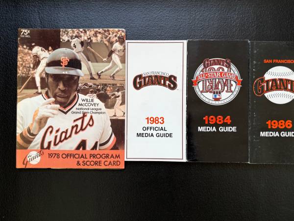 SAN FRANCISCO GIANTS, VINTAGE MLB BASEBALL MEMORABILIA 1