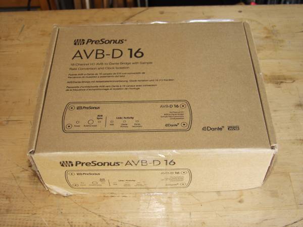 PreSonus AVB-D16 bidirectional 16-channel AVB-Dante bridge 1
