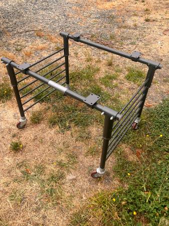 Heavy-Duty Industrial Rolling Cart Base Frame (24" x 36") 1