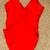 Nicole Miller Front Plunge Twist one piece swimsuit Red women's large 3 thumbnail
