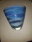 Beautiful TIM LAZER Lavender Vase w/Blues & Pinks sunset - Valentine 1