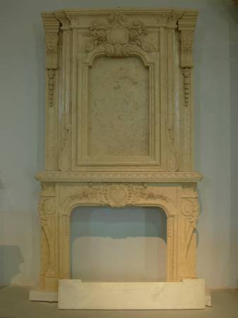 Fireplace surround, sophisticated elegance, monumental beautiful 1