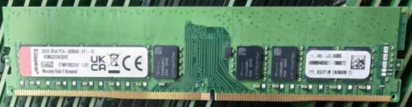 Kingston desktop ECC ram 32GB DDR4 3200MHz 1