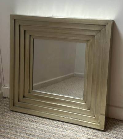 Square Framed Wall Mirror – 27.75” x 27.75” – $30 1