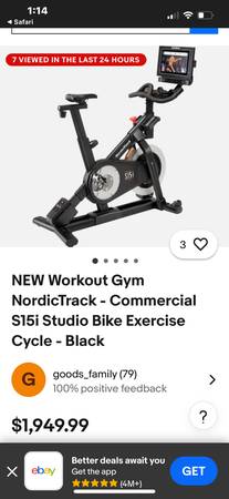 Nordic Track Exercise Bicycle 1