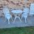 VINTAGE VICTORIAN CAST IRON PATIO SET 1 thumbnail