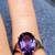 Vintage Pear-Shaped Amethyst Ring 10K Gold 13 thumbnail