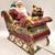 Christmas Cookie Jar Santa Sleigh Over the Housetops Hand Painted 13 thumbnail