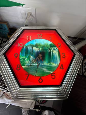 Waterfall Clock - Man Cave 1