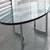 AUTHENTIC Paul Legeard Chrome & Glass Oval Coffee Table 7 thumbnail