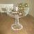 Cut Glass PEDESTAL bowls, vintage antique lid GLASS pcs 8 thumbnail