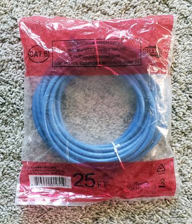 NEW Cat6 Ethernet Cable (25 feet) 1