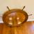 Mid-Century Large Nautical Wooden Ship Wheel Shaped Wall Mirror 4 thumbnail