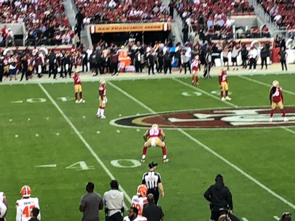 49ERS vs Falcons ** 40 Yard CLUB Seat ** C117 - Includes Food 1