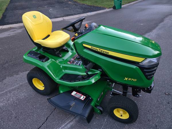 ☆ POWER STEERING ☆ JOHN DEERE X370 42" ONLY 5HRS! LAWN TRACTOR  RIDER 1