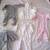 LOT Baby Girl Sleepers, PJs, pajamas, sweater, leg tights/skirt 1 thumbnail
