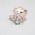 14K Rose Gold Lab Grown Diamond Pear Shaped Ring Set (2.10 CTW) 8 thumbnail