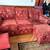 2 Upholstered Sofas:  Red Velvet & Burgandy 1 thumbnail